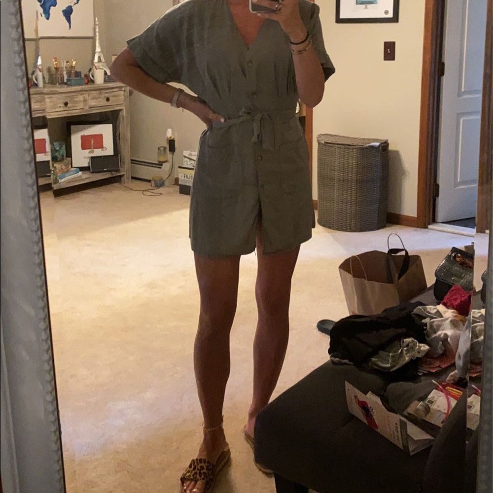 Green summer dress